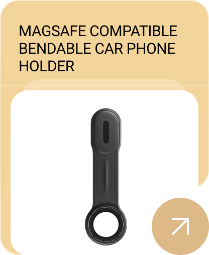 MAGSAFE COMPATIBLE BENDABLE CAR PHONE HOLDER